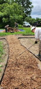 Mulch on the path!